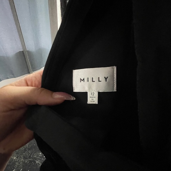 Milly black mini dress with oversized sleeves - Picture 2 of 4